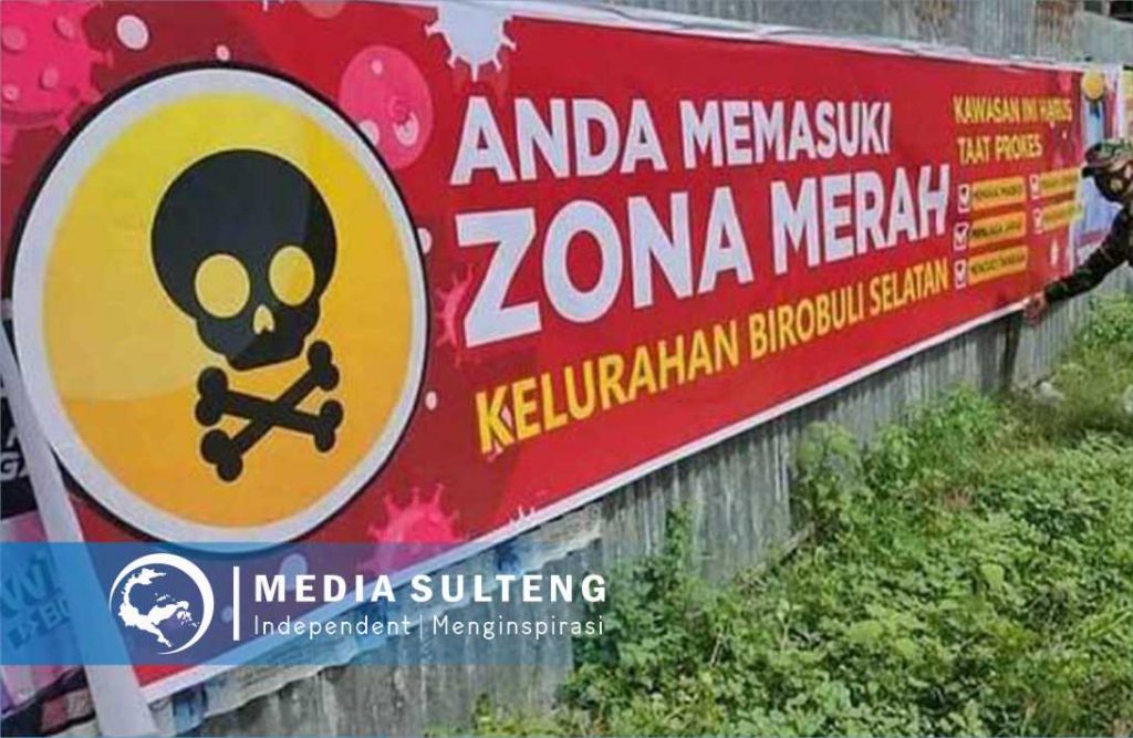 Lockdown Kota Palu di Jalan Ramba dan Jalan Tangkasi